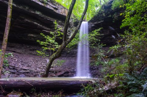 Heavy Rains Bring Out The Elusive Rough Hollow Falls In Arkansas