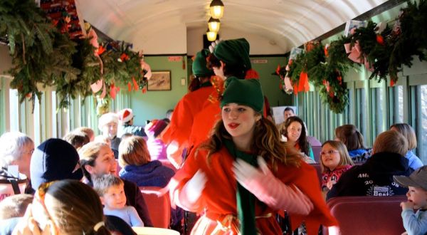 All Aboard For Christmas Cheer And Caroling On The Elf Express In Vermont