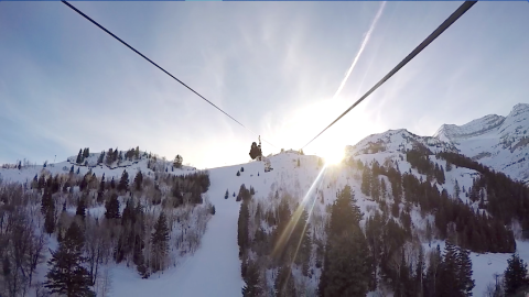 Take A Winter Zip Line Tour To Marvel Over Utah's Majestic Snow Covered Landscape From Above