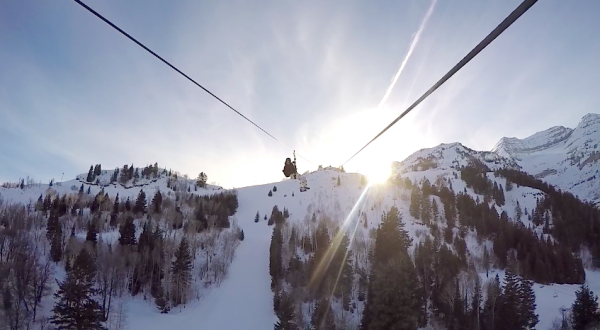 Take A Winter Zip Line Tour To Marvel Over Utah’s Majestic Snow Covered Landscape From Above