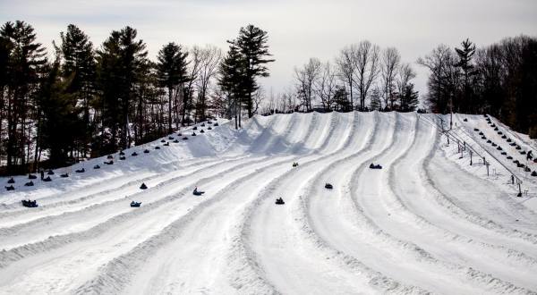 The Longest Snow Tubing Run In Massachusetts Can Be Found At Nashoba Valley’s Snow Tubing Park