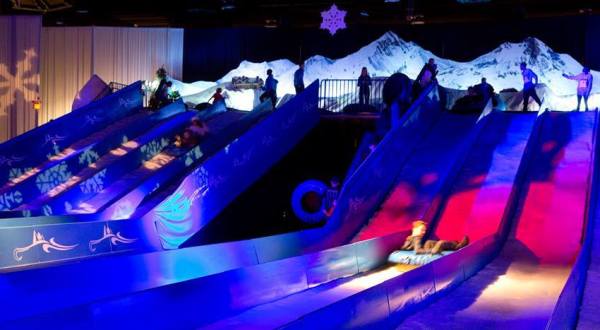 The Longest Snow Tubing Run In Florida Can Be Found At Gaylord Palms Resort