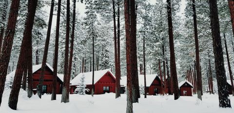 You'll Find A Luxury Glampground At FivePine Lodge In Oregon, And It's Ideal For Winter Snuggles And Relaxation