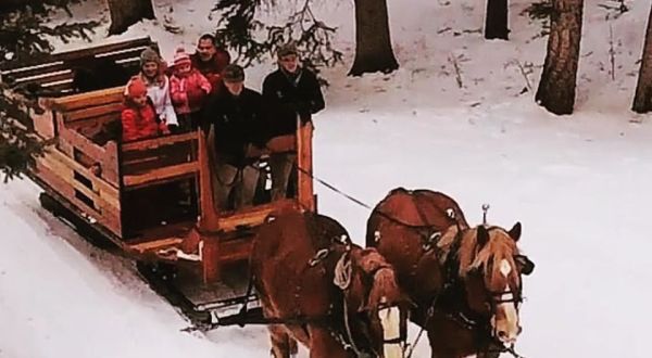 Take A Sleigh Ride To A Lantern-Lit Dinner Cabin In Montana At Lone Mountain Ranch