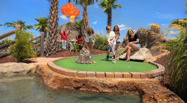 Bring Your Family To One Of North America’s Best Mini Golf Courses, Lava Links Golf Club In Mississippi