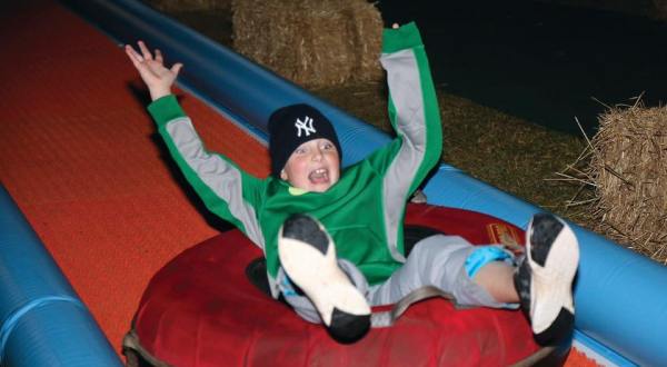 The Kids Will Love The Winter Tubing Slide At Holiday Lights On The River In South Carolina
