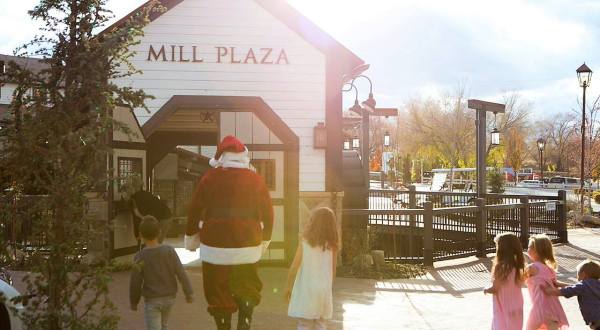 Your Whole Family Can Enjoy Eating Pancakes With Santa At Gardner Village In Utah