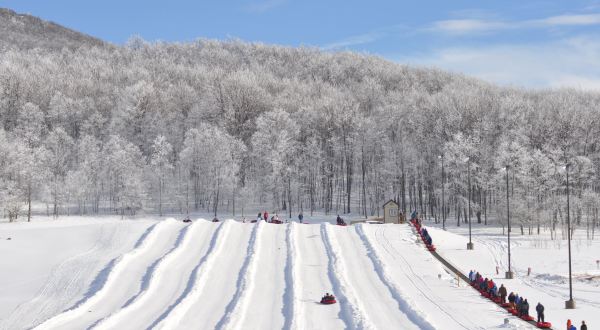 The Longest Snow Tubing Run In West Virginia Can Be Found At Canaan Valley Resort State Park