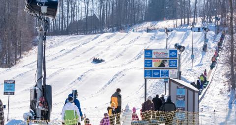 The Longest Snow Tubing Run In Ohio Can Be Found At Snow Trails