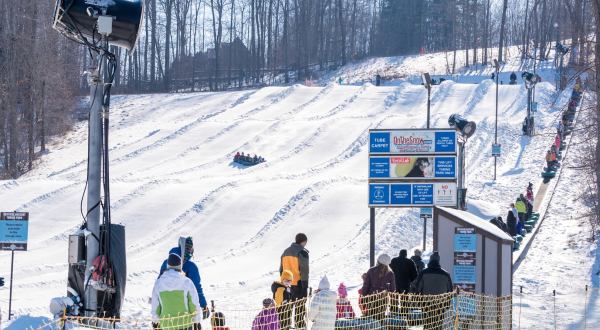 The Longest Snow Tubing Run In Ohio Can Be Found At Snow Trails