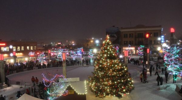 The Main Street Square Ice Rink In South Dakota Is Positively Enchanting