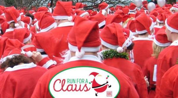Hundreds Of Santas Descend Upon New London Every Year During The Run For A Claus In Connecticut