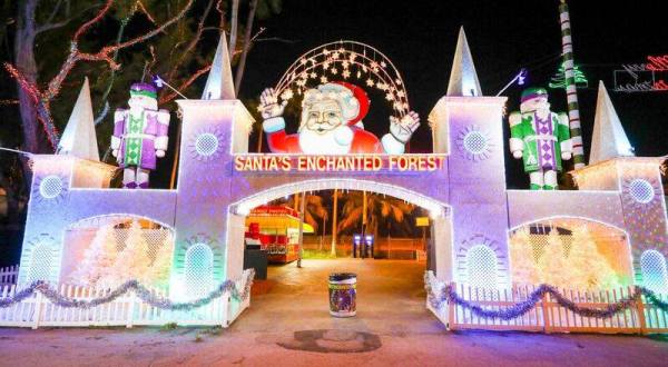 Santa’s Enchanted Forest In Florida Was Named One Of The Biggest Christmas Displays In The U.S.