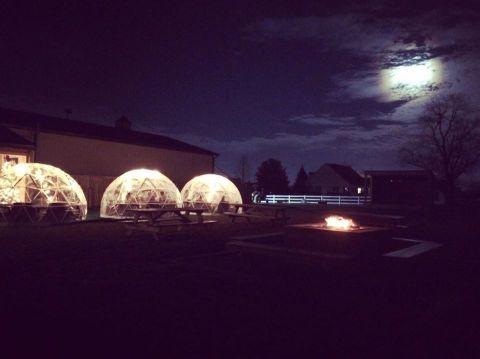 Stay Warm And Cozy This Season At A Winery Igloo Bar In Indiana
