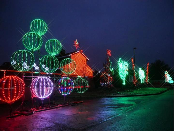 Christmas lights in Kansas