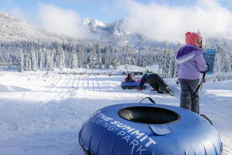 The Longest Snow Tubing Run In Washington Can Be Found At Summit Tubing Park