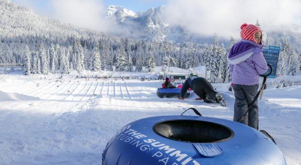The Longest Snow Tubing Run In Washington Can Be Found At Summit Tubing Park