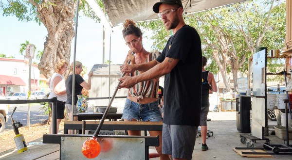 Make Your Own One-Of-A-Kind Souvenir At Moana Glass In Hawaii