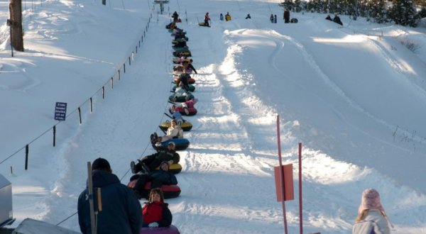 The Longest Snow Tubing Run In Idaho Can Be Found At Snowhaven Ski & Tubing Area