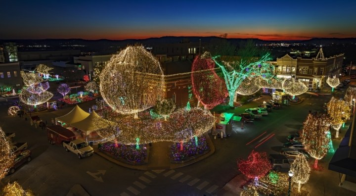 Christmas lights in Arkansas