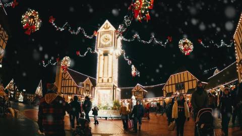 Immerse Yourself In An Enchanted Winter Wonderland At The Busch Gardens Christmas Town In Virginia