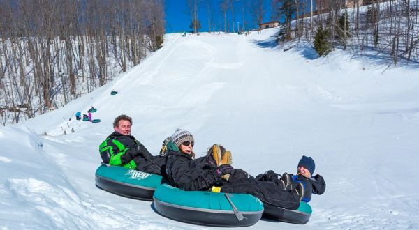 You Can Go Tubing Down A 400-Foot Hill At Treetops Resort, Michigan’s Winter Wonderland
