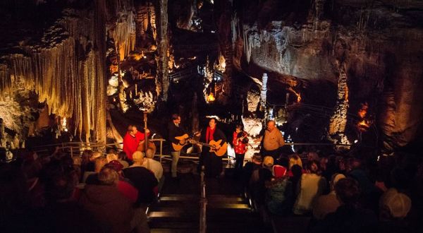 Have A Truly Enchanting Evening At Blanchard Springs’ Caroling In The Caverns In Arkansas