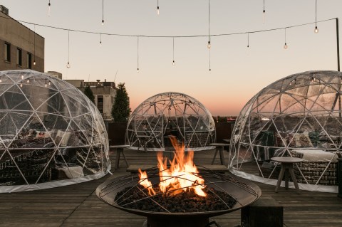 Stay Warm And Cozy This Season At The Rooftop Lounge Igloo Bar In Tennessee