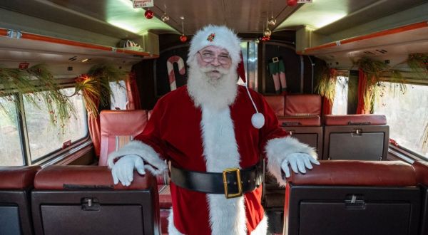 All Aboard The Reindeer Ride Express, A Christmas-Themed Train Ride Through Indiana