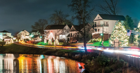 Visit McAdenville, The One Christmas Town In North Carolina That's Simply A Must Visit This Season