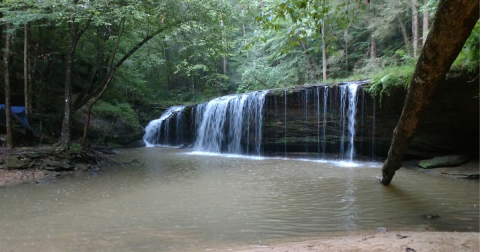 Bring The Kids Along On An Easy 2-Mile Hike To Princess Falls In Kentucky