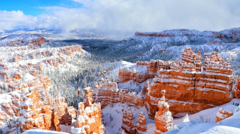 Be In Awe Of The Frozen Utah Landscape At Bryce Canyon National Park