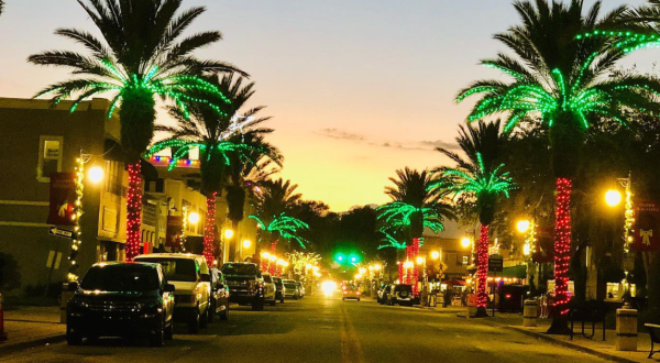 At Christmastime, New Smyrna Beach, Florida Has One Of Most Enchanting Main Streets In The Country