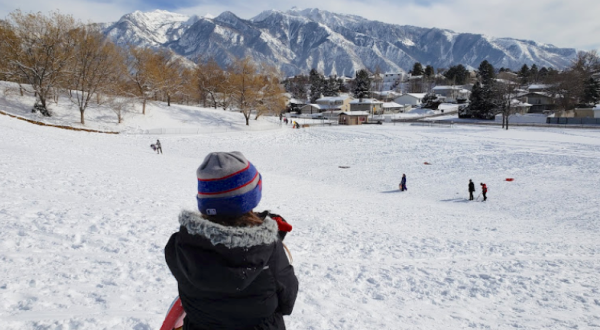 Take The Family For A Free Day Of Sledding  In Utah at Flat Iron Mesa Park