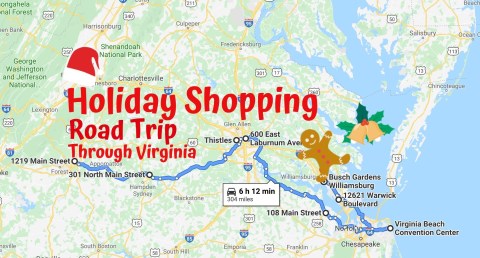 Virginia's Holiday Shopping Road Trip Will Take You To Antique Stores, Holiday Markets, And Festive Local Shops