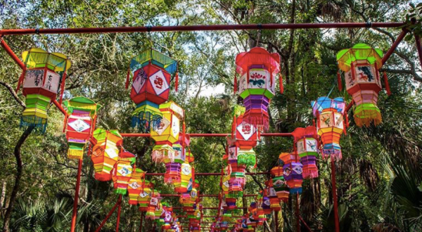 The Stunning Asian Lantern Festival Is Taking Over The Central Florida Zoo & Botanical Gardens