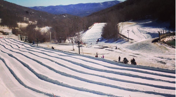 The Longest Snow Tubing Run In North Carolina Can Be Found At Hawksnest Snow Tubing