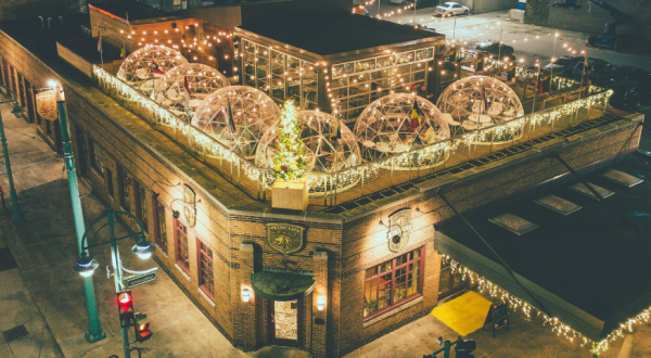 Stay Warm And Cozy This Season At Cafe Benelux, A Rooftop Igloo Bar In Wisconsin