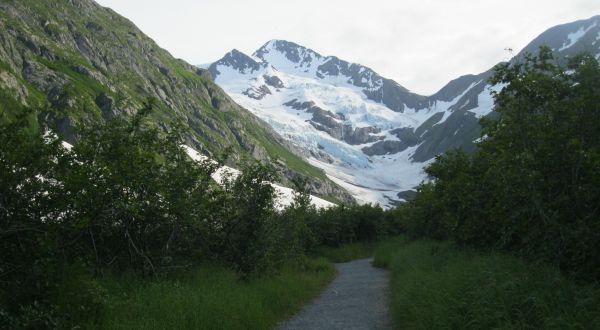 Enjoy An Easy Family Friendly Hike To The Gorgeous Byron Glacier In Alaska