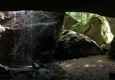 Get Outside And Hike To A Waterfall Cave At Nelson-Kennedy Ledges State Park In Ohio
