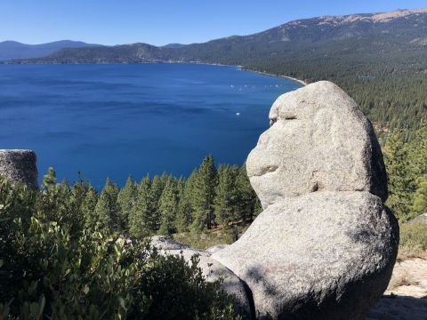 Hike To This Iconic Monkey-Shaped Rock In Nevada For A Fantastic View Of Lake Tahoe