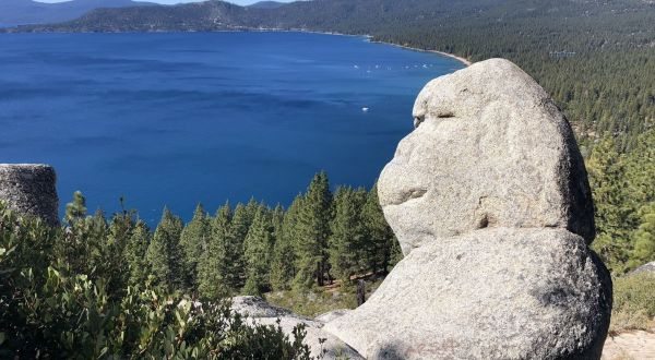 Hike To This Iconic Monkey-Shaped Rock In Nevada For A Fantastic View Of Lake Tahoe
