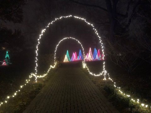 The Gardens Transform Into A Winter Wonderland During Christmas At Kingwood In Ohio