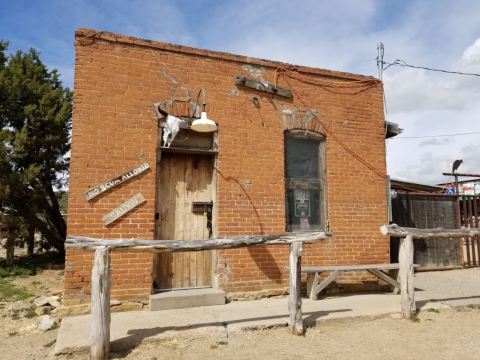 The Tiny Ghost Town Of White Oaks, New Mexico Is Hiding The Ramshackle No Scum Allowed Saloon