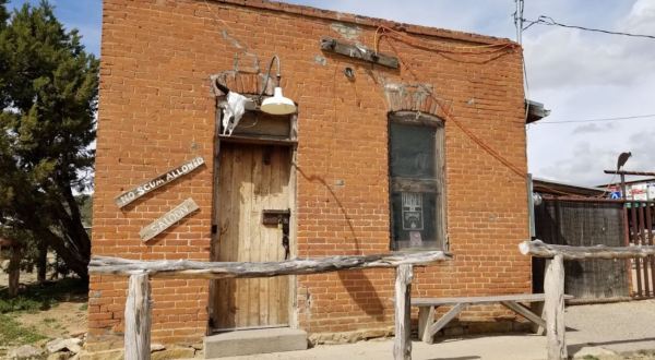 The Tiny Ghost Town Of White Oaks, New Mexico Is Hiding The Ramshackle No Scum Allowed Saloon
