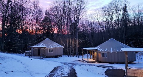 You'll Find A Luxury Glampground At Savage River Lodge In Maryland, It's Ideal For Winter Snuggles And Relaxation