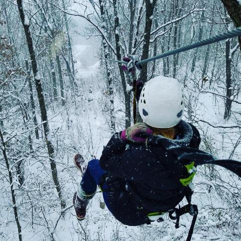 Take A Winter Zip Line Tour To Marvel Over Wisconsin's Majestic Snow Covered Landscape From Above