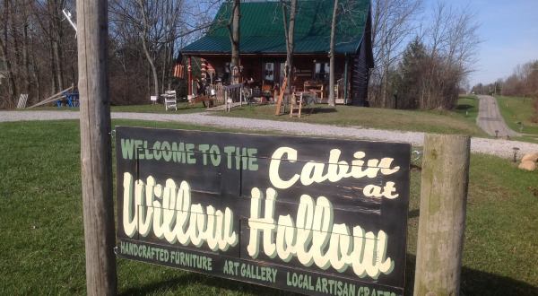You’ll Find One-Of-A-Kind Crafts And Handmade Furniture At The Cabin At Willow Hollow In Ohio