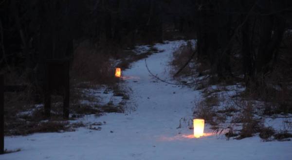 Celebrate The New Year By Taking a Lantern-Lit Hike Through Fort Stevenson State Park In North Dakota