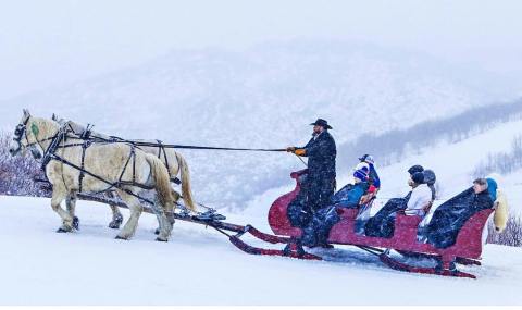Take A Sleigh Ride To A Western-Style, Home-cooked Meal At Snowed Inn Lodge In Utah